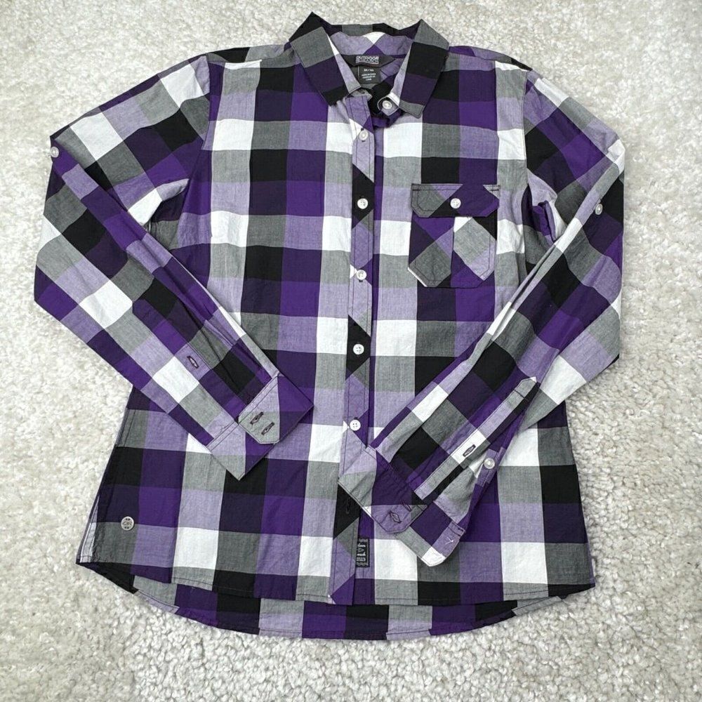 Outdoor Research Chelsea Long Sleeve Plaid Shirt Purple NEW